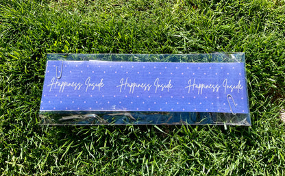 Happiness Inside Purple Polka Dot Packaging Tape